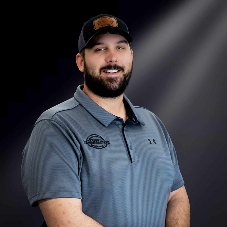 Portrait of Tyler Cranford for D'Arbonne Marine in Farmerville, LA.